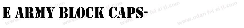 E Army Block Caps字体转换
